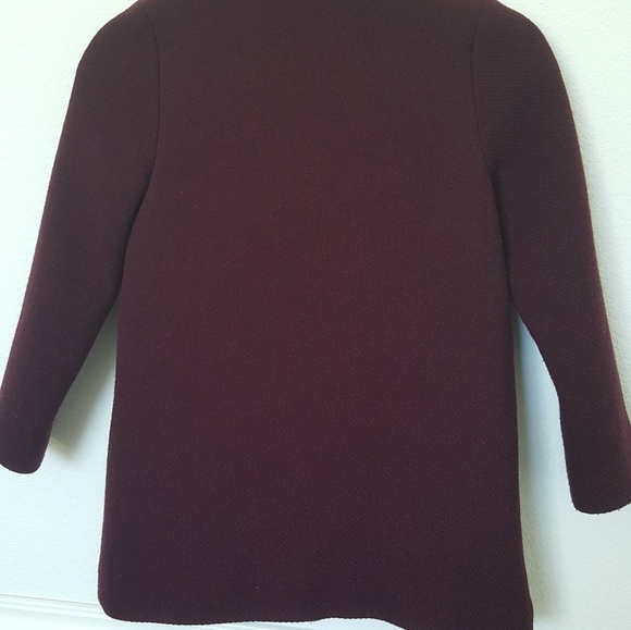 Zara Girl coat in red maroon - Picture 3 of 6